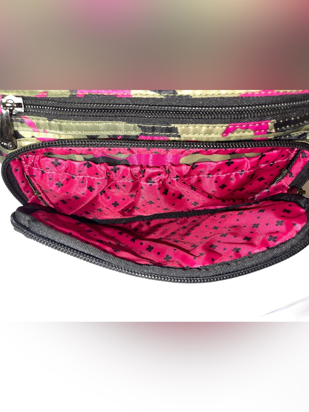 Lug Carousel Pink Camo convertible crossbody - great condition. - Picture 7 of 12